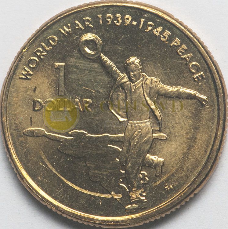 Australia 1 dollar 2005 60 years of the end of the Second World War UNC