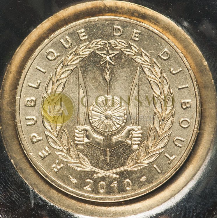 DJIBOUTI 500 FRANCS NEW 2010 COIN UNC 