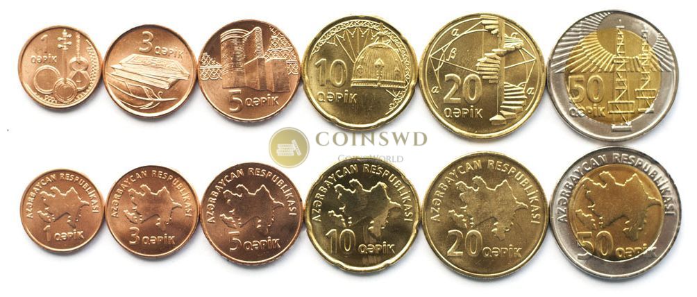 Azerbaijan 6 coins set 2006 (# 1023-1 )
